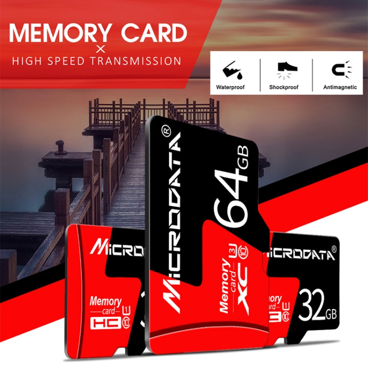 Carte mémoire Micro SD (TF) MicroDATA U1 16 Go rouge et noir, 16 Go