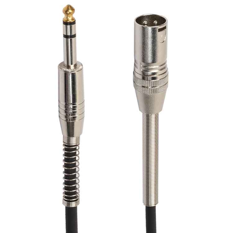 30cm XLR 3-Pin Male to 1/4 inch (6.35mm) Female Plug Stereo Microphone Audio Cord Cable