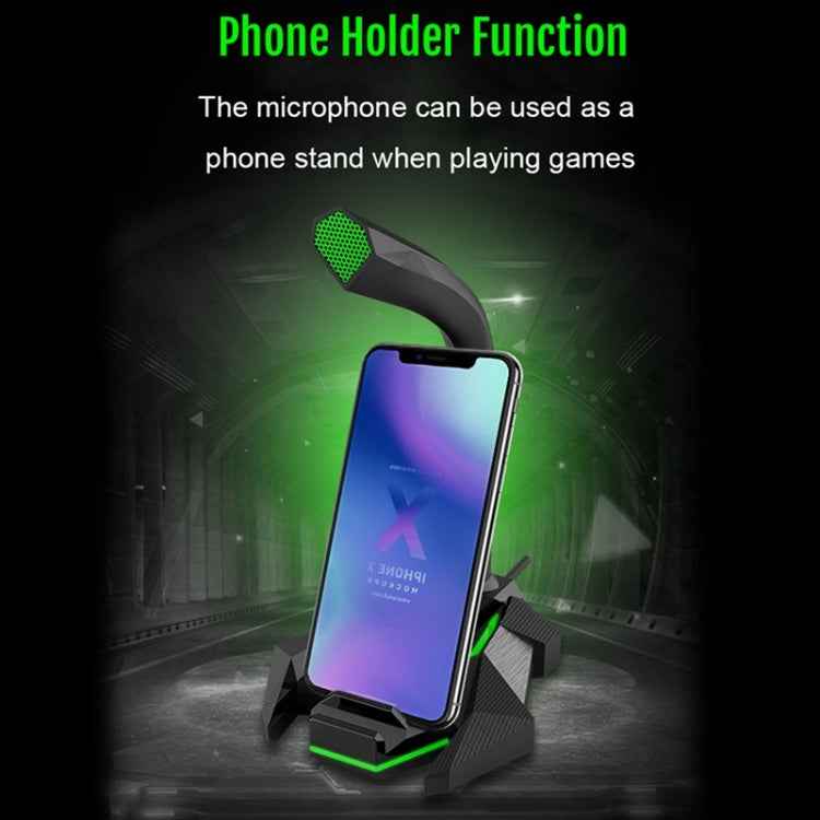 GK Desktop 3.5mm Wired Dual Mic Condenser Microphone, Compatible with PC / Mac for Live Broadcast, Show, KTV, etc.