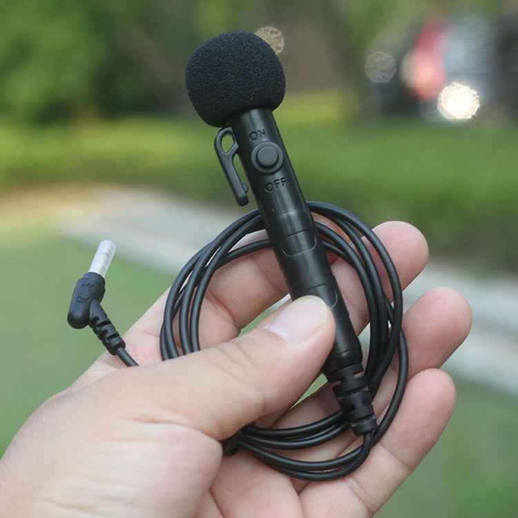 MK-7 3.5mm Elbow Head Handheld Loudspeaker Neck-mounted Microphone with Lanyard, Length: 1m