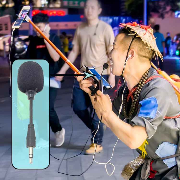 ZJ002MR-01 4 Level Pin 3.5mm Plug Bluetooth Wireless Interpreter Tour Guide Megaphone Straight Microphone