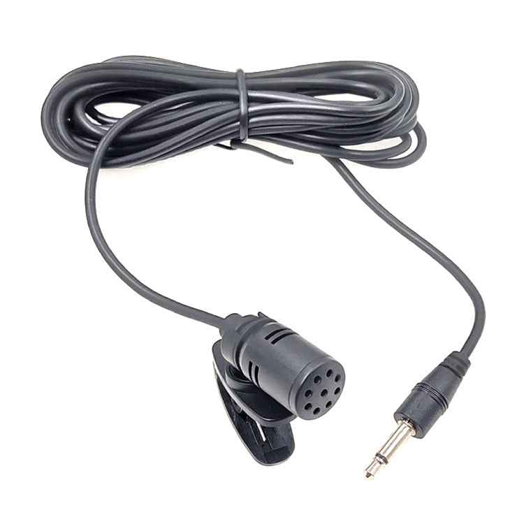 ZJ002MR Mono 2.5mm Straight Plug Car Sun Visor Wireless Interpreter Tour Guide Megaphone Lavalier Wired Microphone, Length: 3m