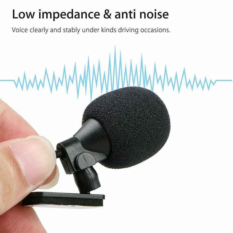 ZJ015MR Stereo 2.5mm Angle Head Plug Car Navigation DVD External Paste Microphone, Length: 3m