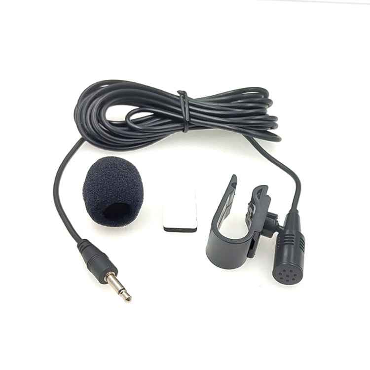 ZJ025MR Stick-on Clip-on Lavalier 2.5mm Jack Mono Microphone for Car GPS / Bluetooth Enabled Audio DVD External Mic, Cable Length: 3m
