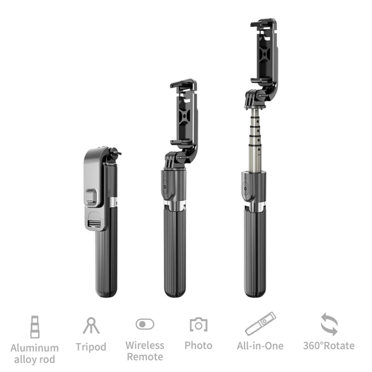 L03 Aluminum Alloy Foldable Bluetooth Tripod Selfie Stick