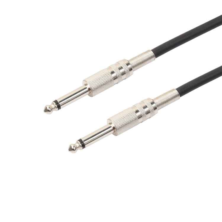 1.8m 1/4 inch (6.35mm) Male to Male Shielded Jack Mono Plugs Audio Patch Cable