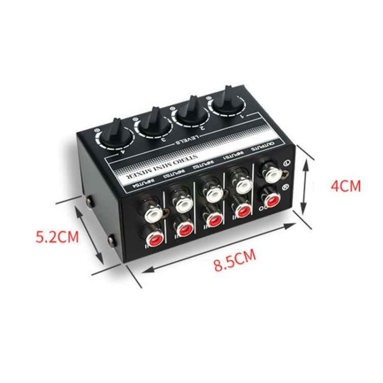 CX400 Audio Stereo Hub 4 Channel Mixer Controller