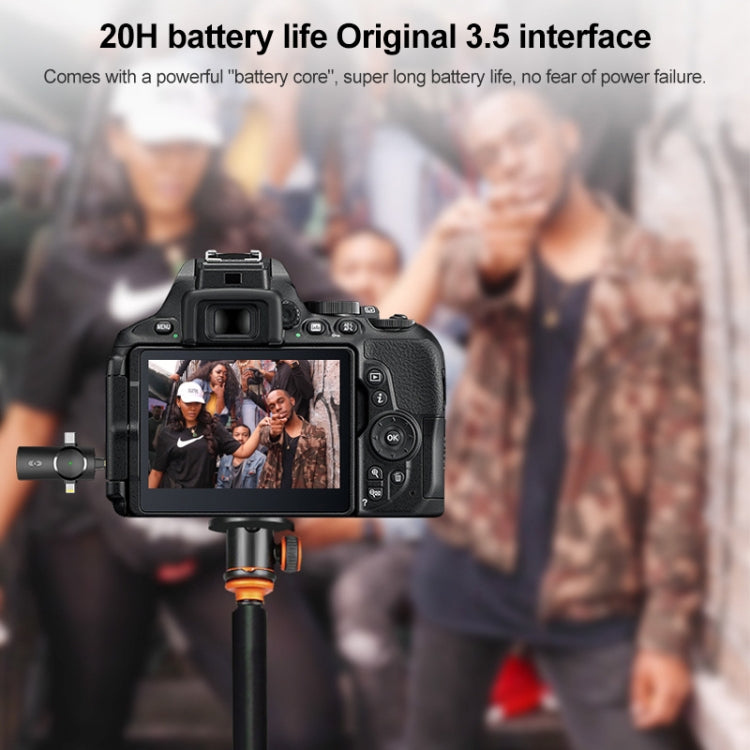 AP031-2 3 in 1 Noise Reduction Lavalier Wireless Microphone with Mic