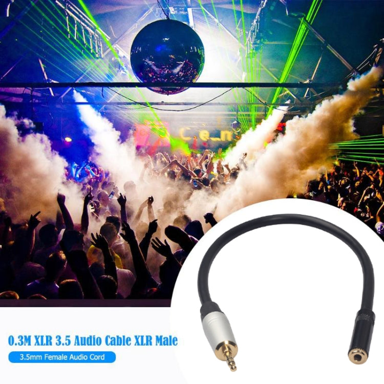Cable de audio TC210MF-03 de 3,5 mm macho a hembra, longitud: 0,3 m, 3,5 mm macho a hembra