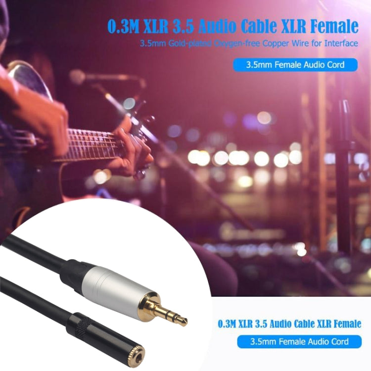 Cable de audio TC210MF-03 de 3,5 mm macho a hembra, longitud: 0,3 m, 3,5 mm macho a hembra