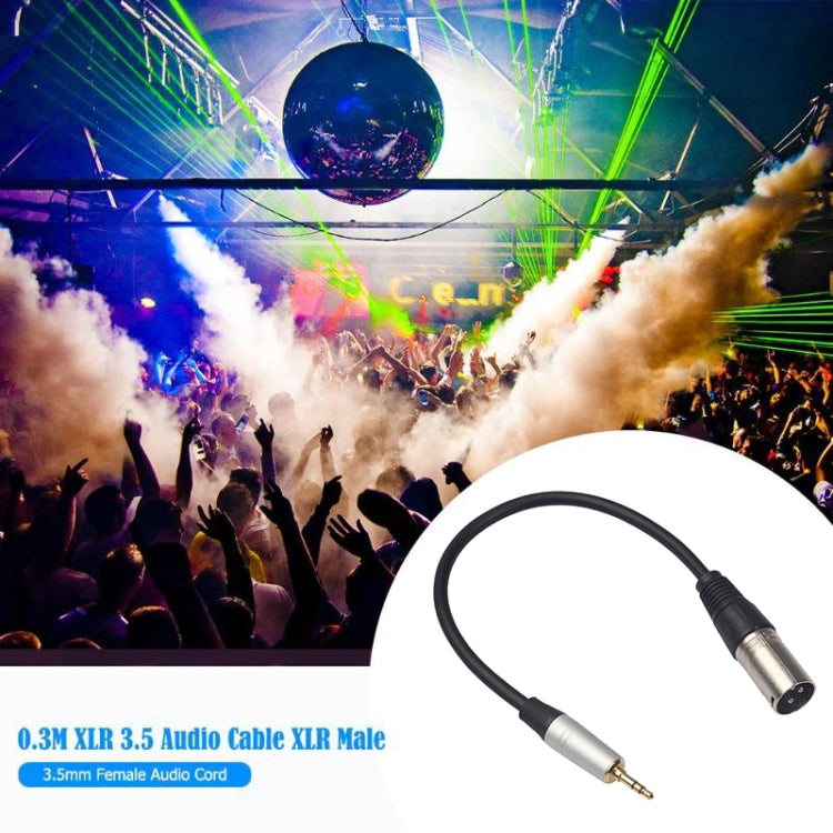 TC210KM173 3.5mm Male to XLR Male Audio Cable, Length: 0.3m