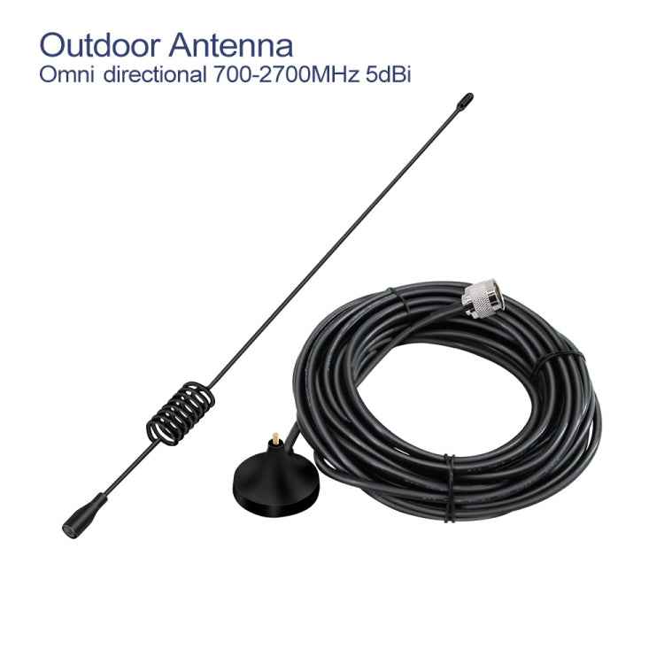 DCS-LTE 4G Phone Signal Repeater Booster, US Plug(Silver)