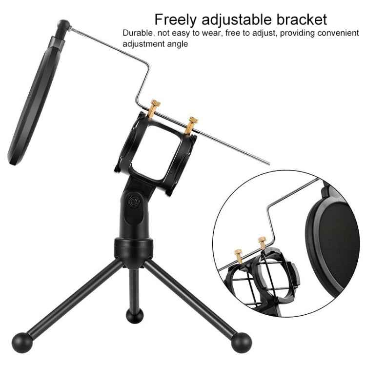 Yanmai PS-3 Mini Portable Microphone Anti-network Shockproof Desktop Stand