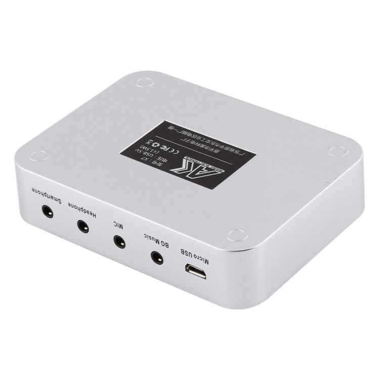 X7 Live Broadcast Audio USB Headset Microphone Webcast Entertainment Streamer Sound Card for Phone, Computer PC