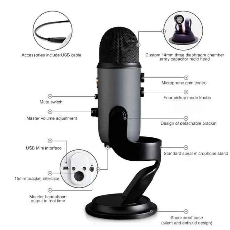 Logitech Blue Yeti USB Condenser Microphone
