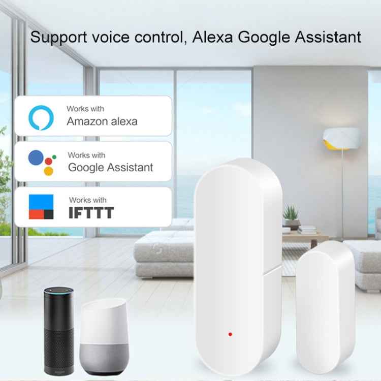 DY-MC400A WiFi Smart Linkage Home Door and Window Detector, Support Voice Control & APP Remote Control