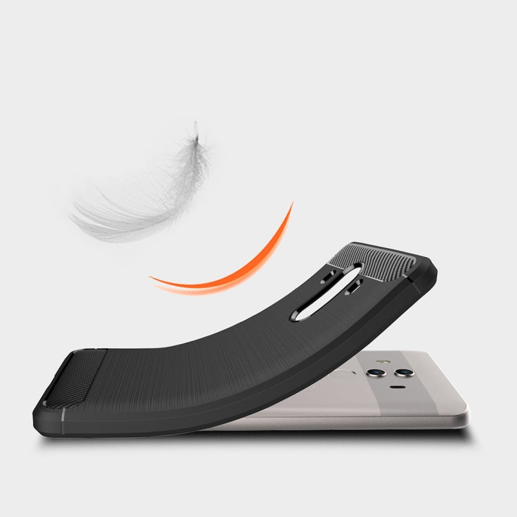 For Huawei Mate 10 Pro Brushed Texture Carbon Fiber Shockproof TPU Rugged Armor Protective Case , For Mate 10 Pro, For Huawei Mate 10 Pro