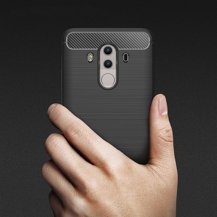 For Huawei Mate 10 Pro Brushed Texture Carbon Fiber Shockproof TPU Rugged Armor Protective Case , For Mate 10 Pro, For Huawei Mate 10 Pro