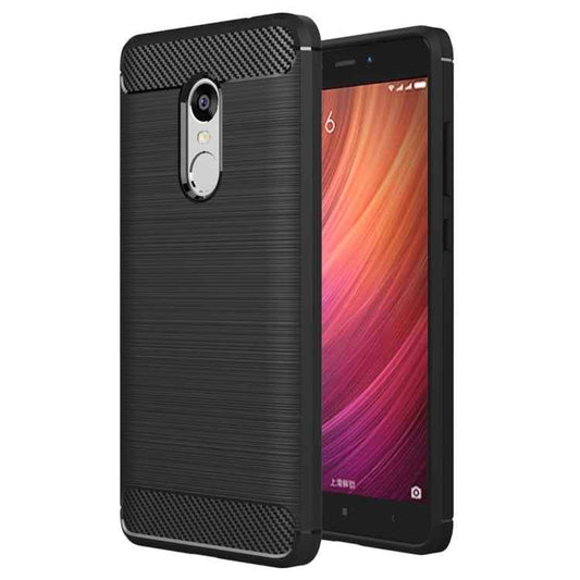 For Xiaomi  Redmi Note 4X Brushed Carbon Fiber Texture Shockproof TPU Protective Case