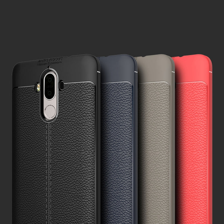 For Huawei Mate 9 Litchi Texture Full Coverage TPU Protective Back Cover Case