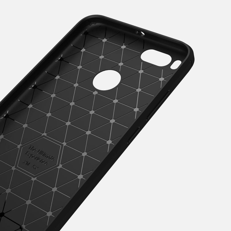 For Xiaomi Mi 5X Carbon Fiber TPU Brushed Texture Shockproof Protective Back Cover Case, For Xiaomi Mi 5X