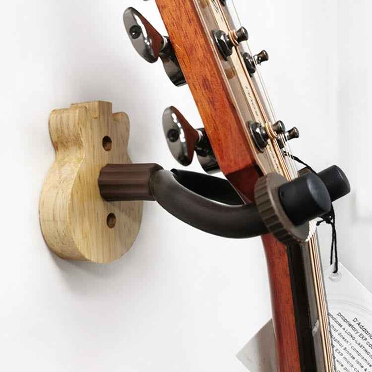 Deep Wood Grain Guitar Ukulele Wood Wall Hook