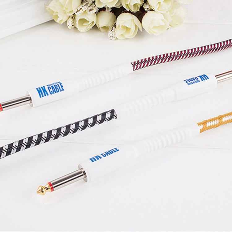 Wooden Guitar Bass Connection Cable Noise Reduction Audio Cable, Cable Length: 3m, Random Color Delivery