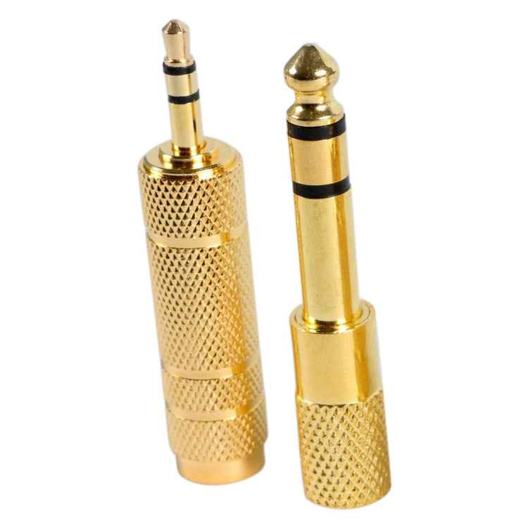 2 in 1 6.35mm to 3.5mm Stereo Audio Adapter Set, 6.35mm to 3.5mm