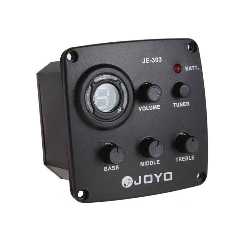 JOYO JE-303 Guitar Pickup 3-Band EQ Preamp Tuner Pickup Equalizer with Tuning Function