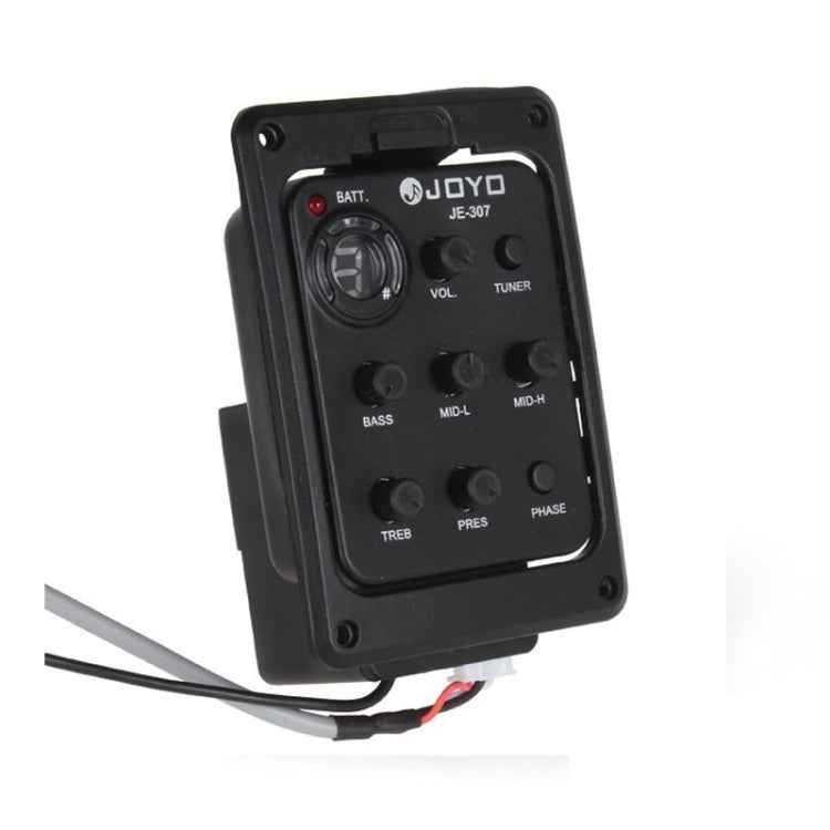 JOYO JE-307 Guitar Pickup 5-Band Equalizer Folk Guitar EQ Acoustic guitarra Pickup Preamp Electric Digital Tuner