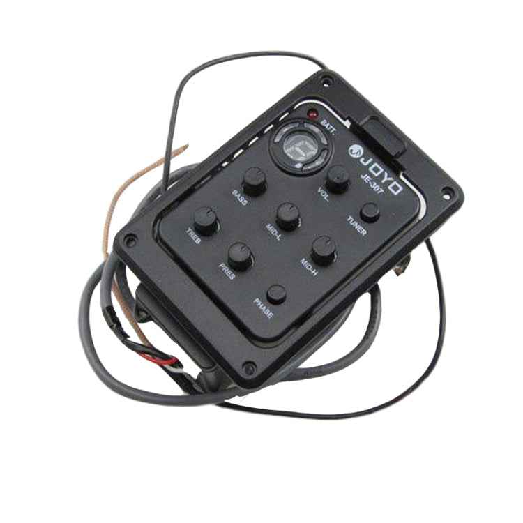 JOYO JE-307 Guitar Pickup 5-Band Equalizer Folk Guitar EQ Acoustic guitarra Pickup Preamp Electric Digital Tuner