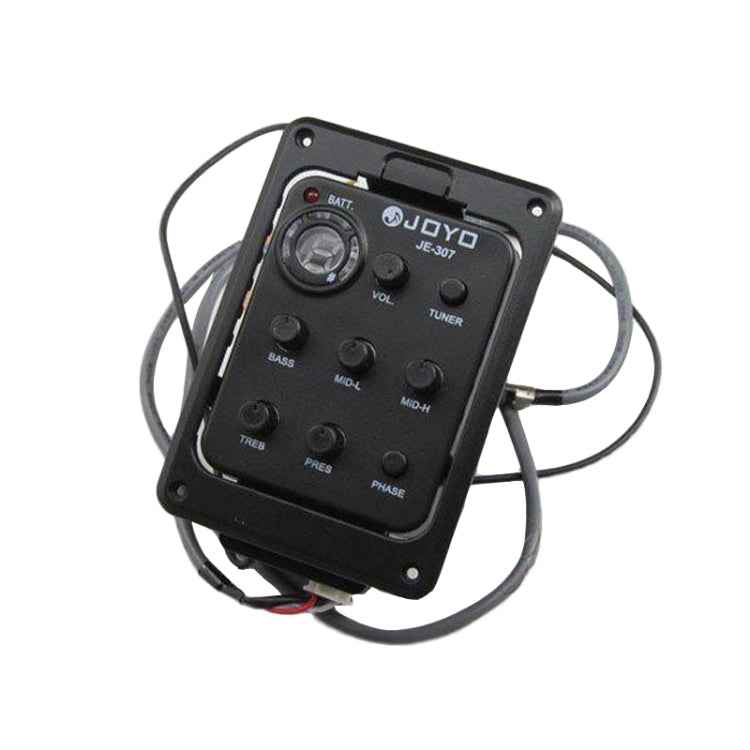 JOYO JE-307 Guitar Pickup 5-Band Equalizer Folk Guitar EQ Acoustic guitarra Pickup Preamp Electric Digital Tuner