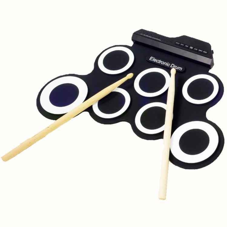 Portable Silicone Hand Roll USB Electronic Drum