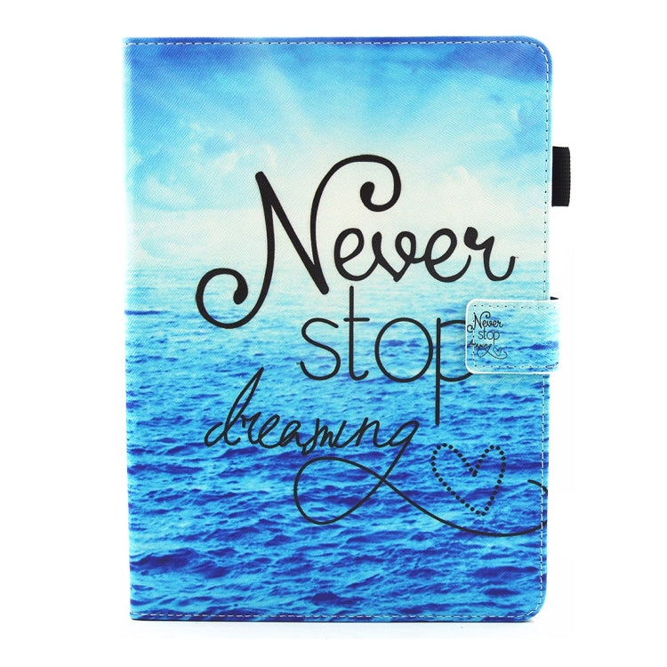 For iPad mini 4 / mini 3 / mini 2 / mini Universal Pattern Horizontal Flip Leather Protective Case with Holder & Card Slots & Sleep