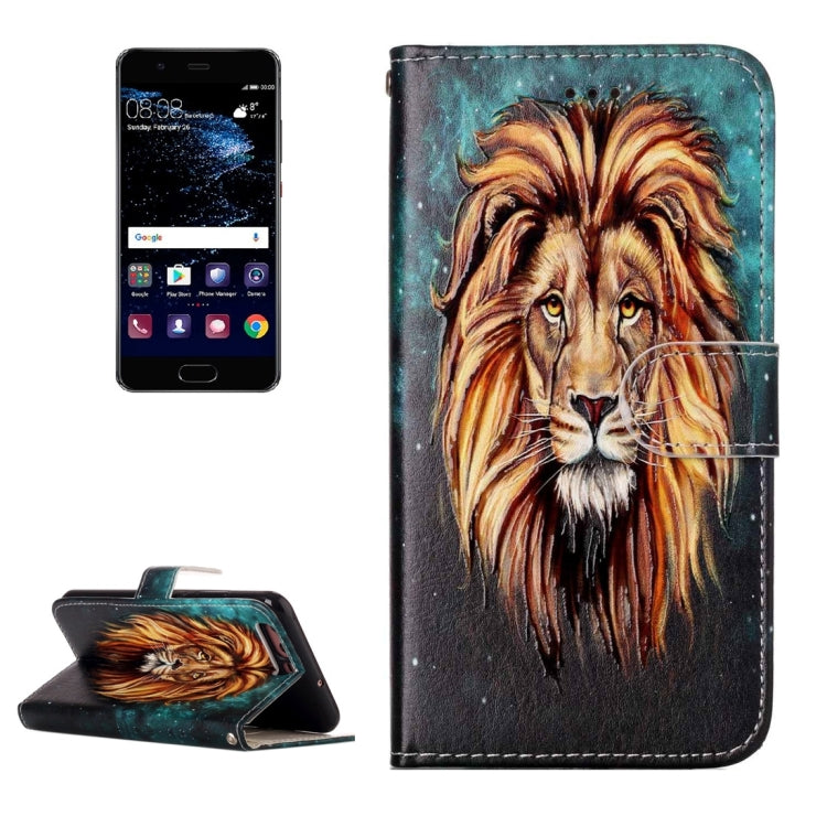 For Huawei P10 Gloss Oil Embossed Flower Elephant Pattern Horizontal Flip Leather Case with Holder & Card Slots & Wallet & Photo Frame