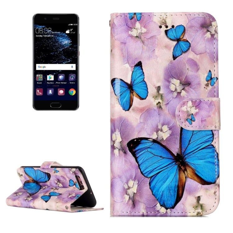 For Huawei P10 Gloss Oil Embossed Flower Elephant Pattern Horizontal Flip Leather Case with Holder & Card Slots & Wallet & Photo Frame