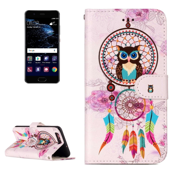 For Huawei P10 Gloss Oil Embossed Flower Elephant Pattern Horizontal Flip Leather Case with Holder & Card Slots & Wallet & Photo Frame