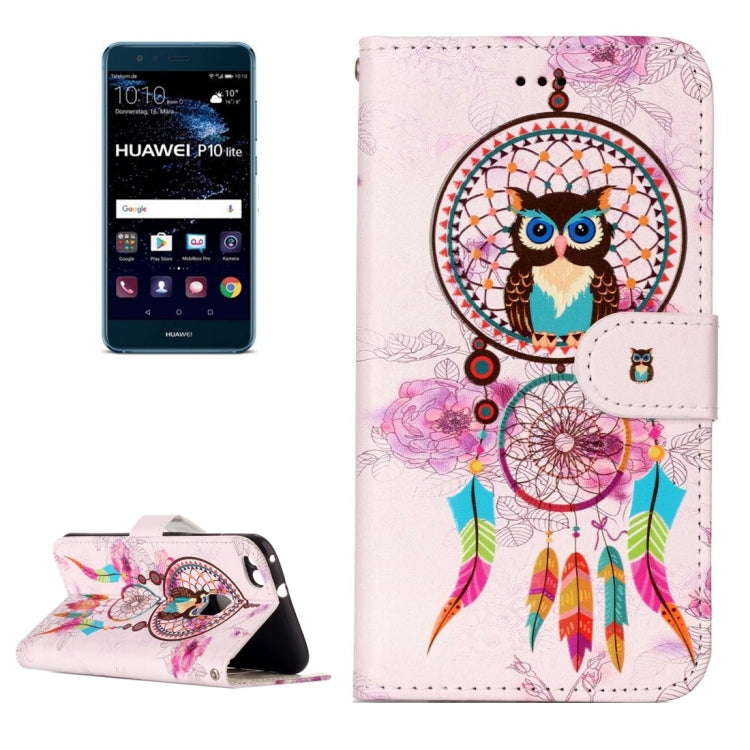 For Huawei P10 Lite Gloss Oil Embossed Panda Pattern Horizontal Flip Leather Case with Holder & Card Slots & Wallet & Photo Frame