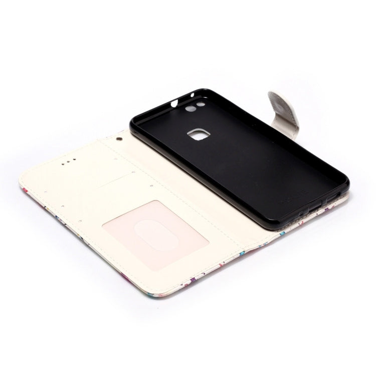 For Huawei P10 Lite Gloss Oil Embossed Panda Pattern Horizontal Flip Leather Case with Holder & Card Slots & Wallet & Photo Frame