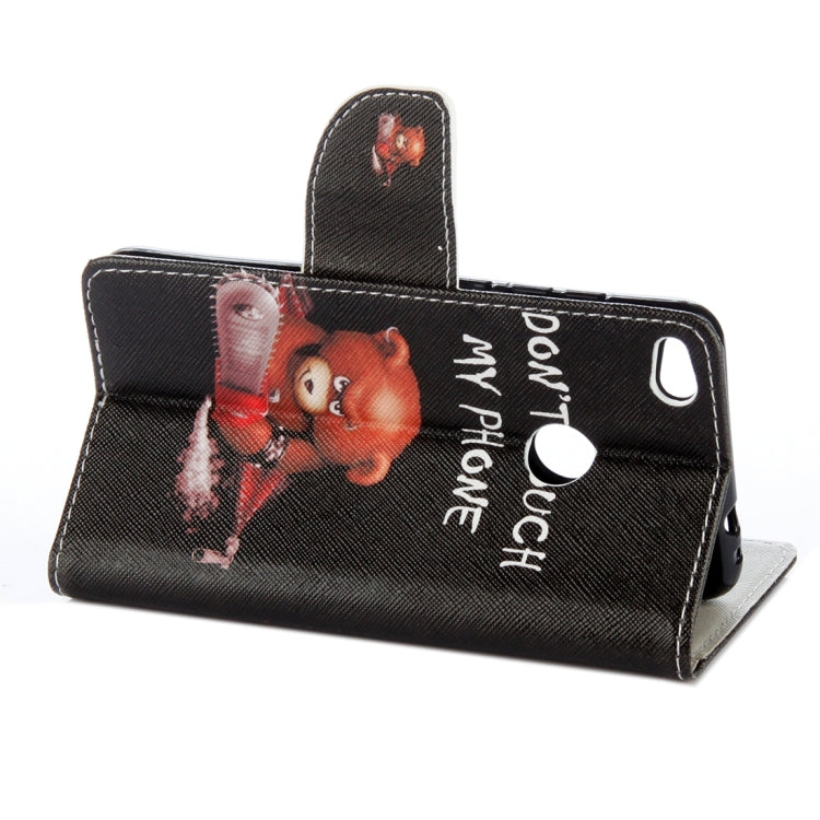 For Huawei P8 Lite (2017) & Honor 8 Lite Green Tree in Bloom Pattern Horizontal Flip Leather Case with Holder & Card Slots & Wallet