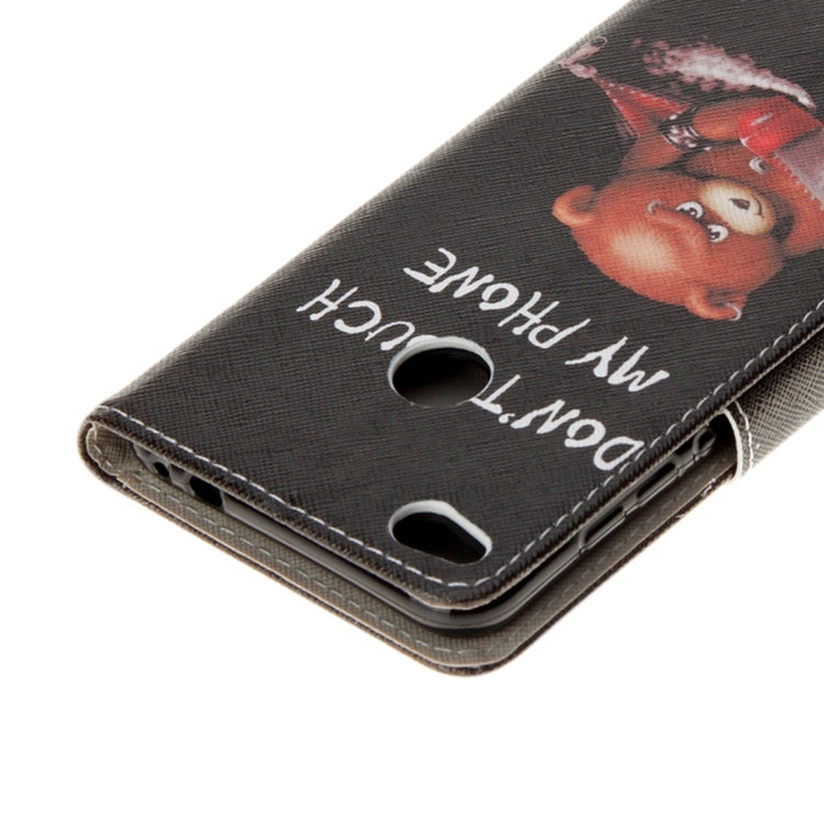 For Huawei P8 Lite (2017) & Honor 8 Lite Green Tree in Bloom Pattern Horizontal Flip Leather Case with Holder & Card Slots & Wallet