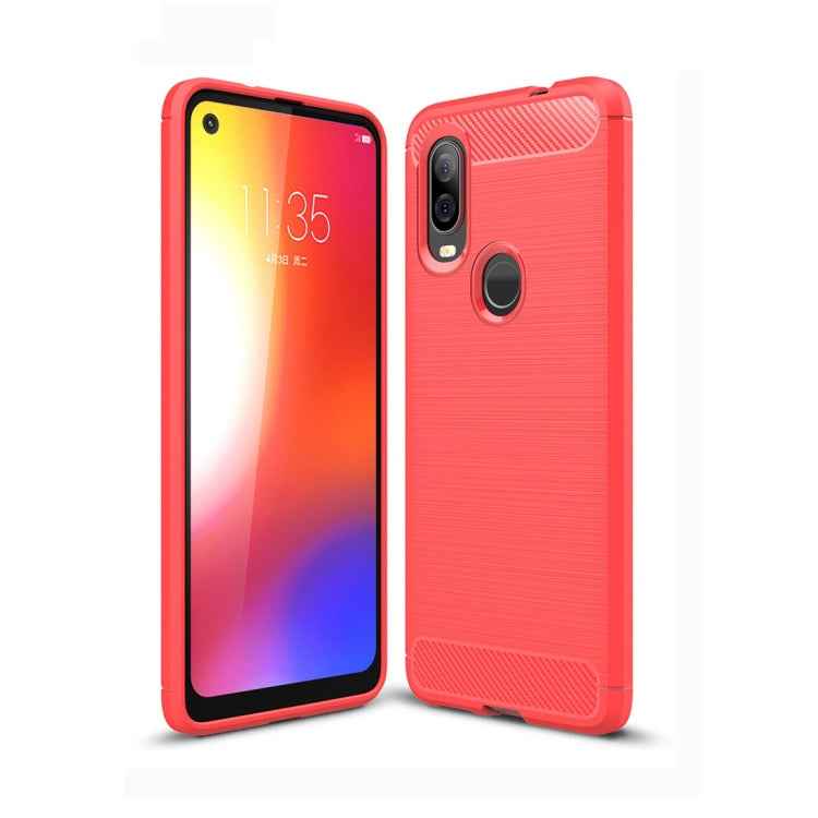 Brushed Texture Carbon Fiber TPU Case for Motorola P40, For Motorola P40