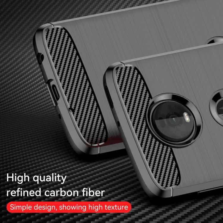 Brushed Texture Carbon Fiber TPU Case for Motorola Moto Z4 Play