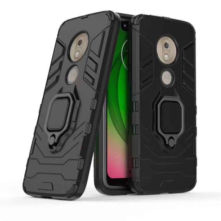 PC + TPU Shockproof Protective Case for Motorola Moto G7 Play, with Magnetic Ring Holder