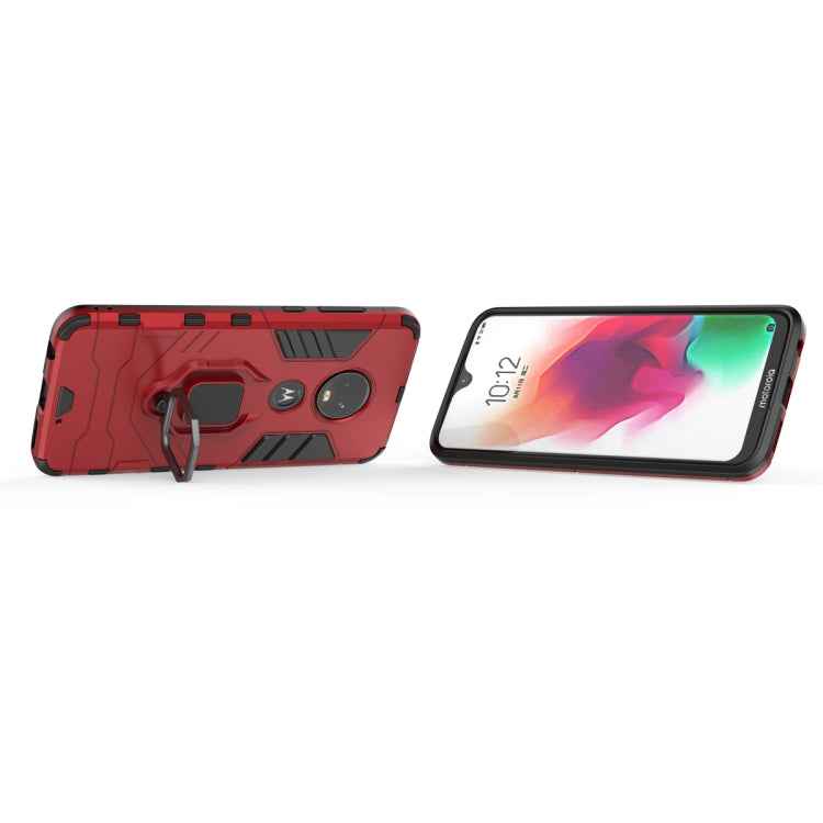 PC + TPU Shockproof Protective Case for Motorola Moto G7, with Magnetic Ring Holder