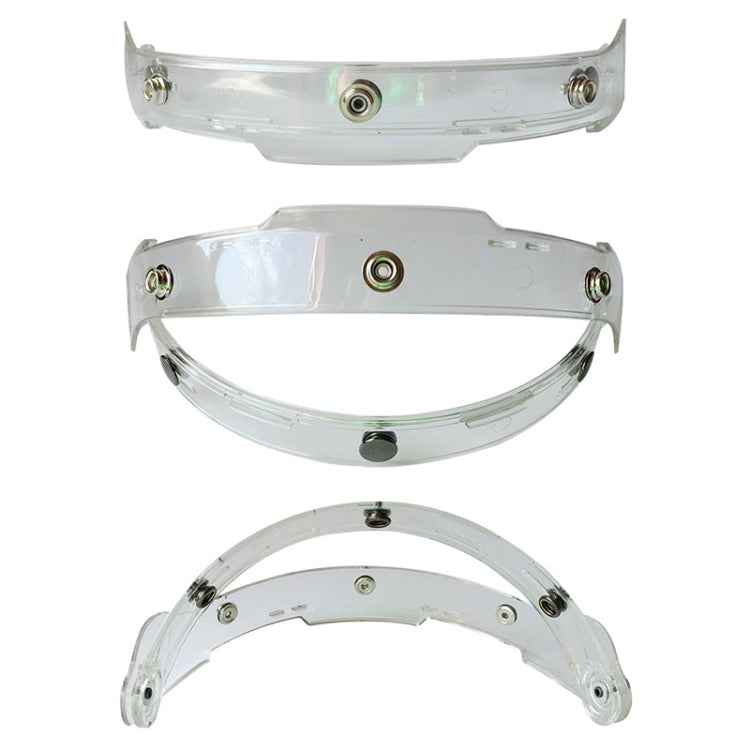 Soman Motorcycle Bubble Visor Open Face Helmet Visor Helmet Windshield Shield with Transparent Frame