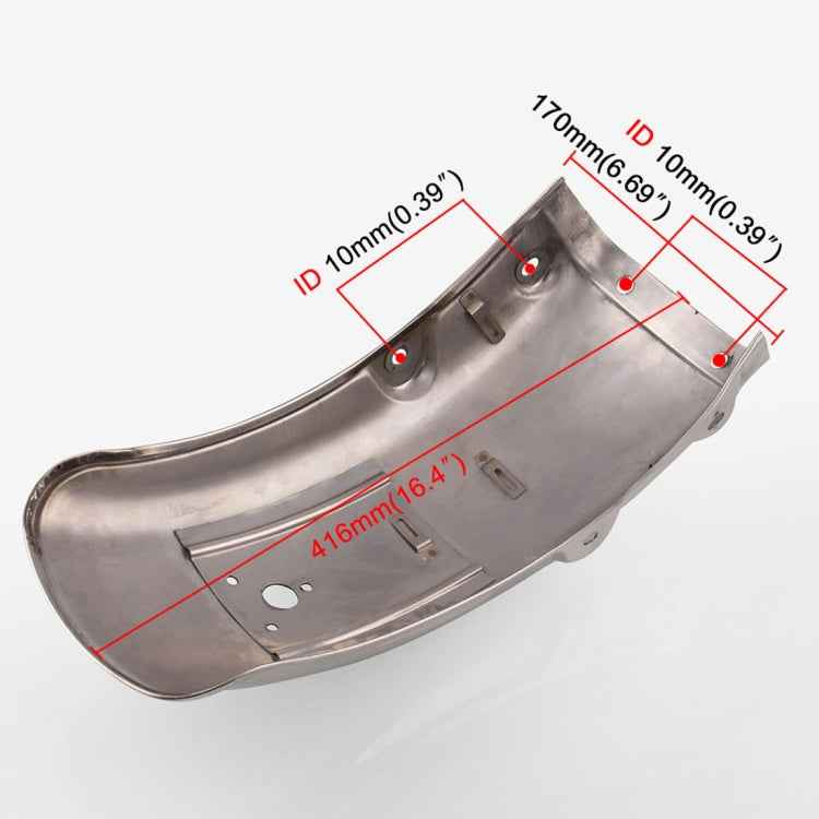 MB-WE019 Motorcycle Modified Stainless Steel Rear Mudguards Rear Tire Fender for Suzuki GN125 / GN250