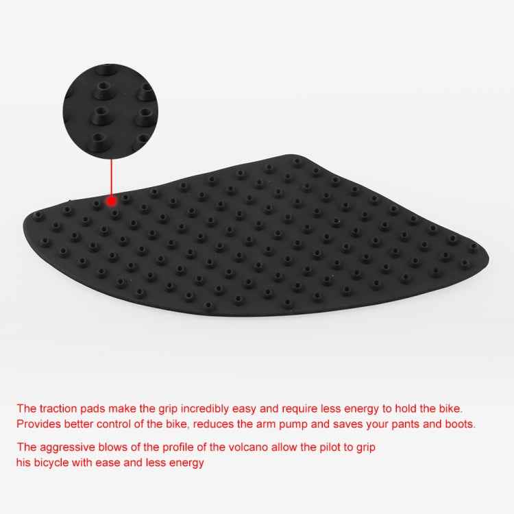 MB-OC024 Motorcycle Modification Accessories Pasteable Tank Anti-slip Side Insulation Protection Pad for Yamaha / Kawasaki / Honda