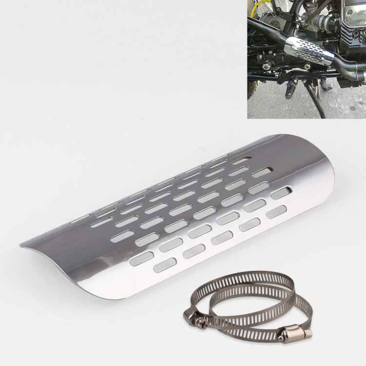 MB-EX014-S Motorcycle Modification Accessories Iron 75mm Exhaust Pipe Heat Shield for Kawasaki