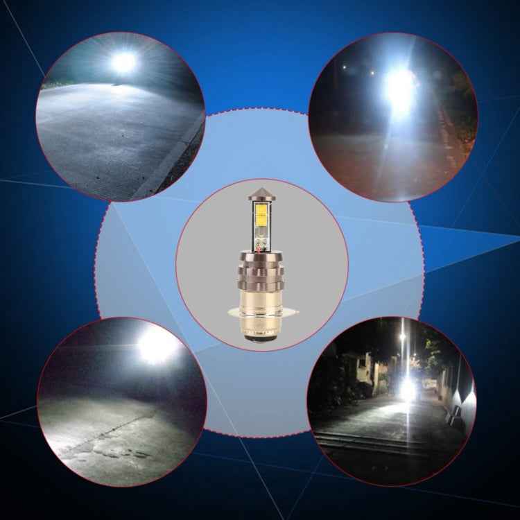 PX15D DC12V 5W 350LM 6000K Universal Motocycle Working Light Headlight with 4 3535 Lamp Beads, 5W 350LM